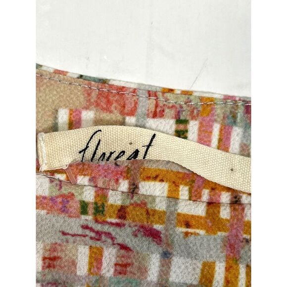 Anthropologie Floreat Kimono Top Jacket Boho Art Wear Abstract OSFM - Picture 9 of 16